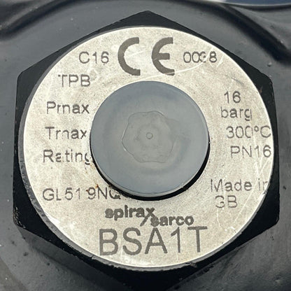 Spirax Sarco BSA1T Bellows Sealed Stop Valve-Bellows Sealed Stop Valve-Used Industrial Parts