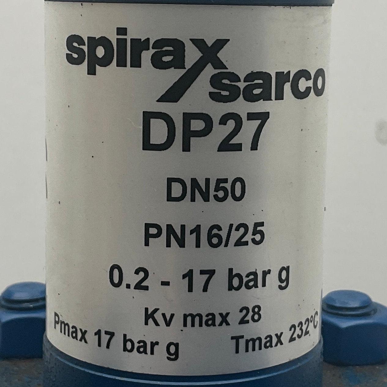 Spirax Sarco DP27 Pilot Operated Pressure Reducing Valve-Pilot Operated Pressure Reducing Valve-Used Industrial Parts