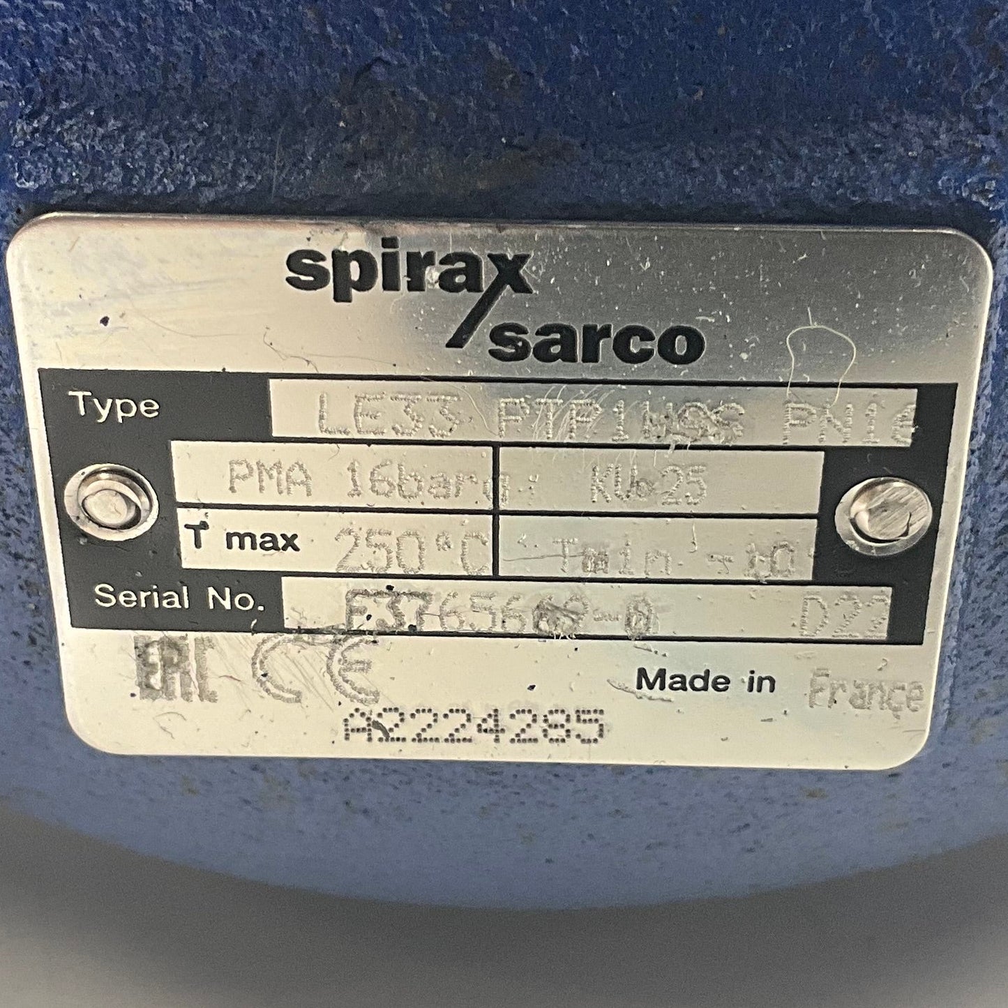 Spirax Sarco Pneumatic Actuator with Spiratrol Control Valve and Smart Positioner-Pneumatic Actuator with Control Valve and Smart Positioner-Used Industrial Parts