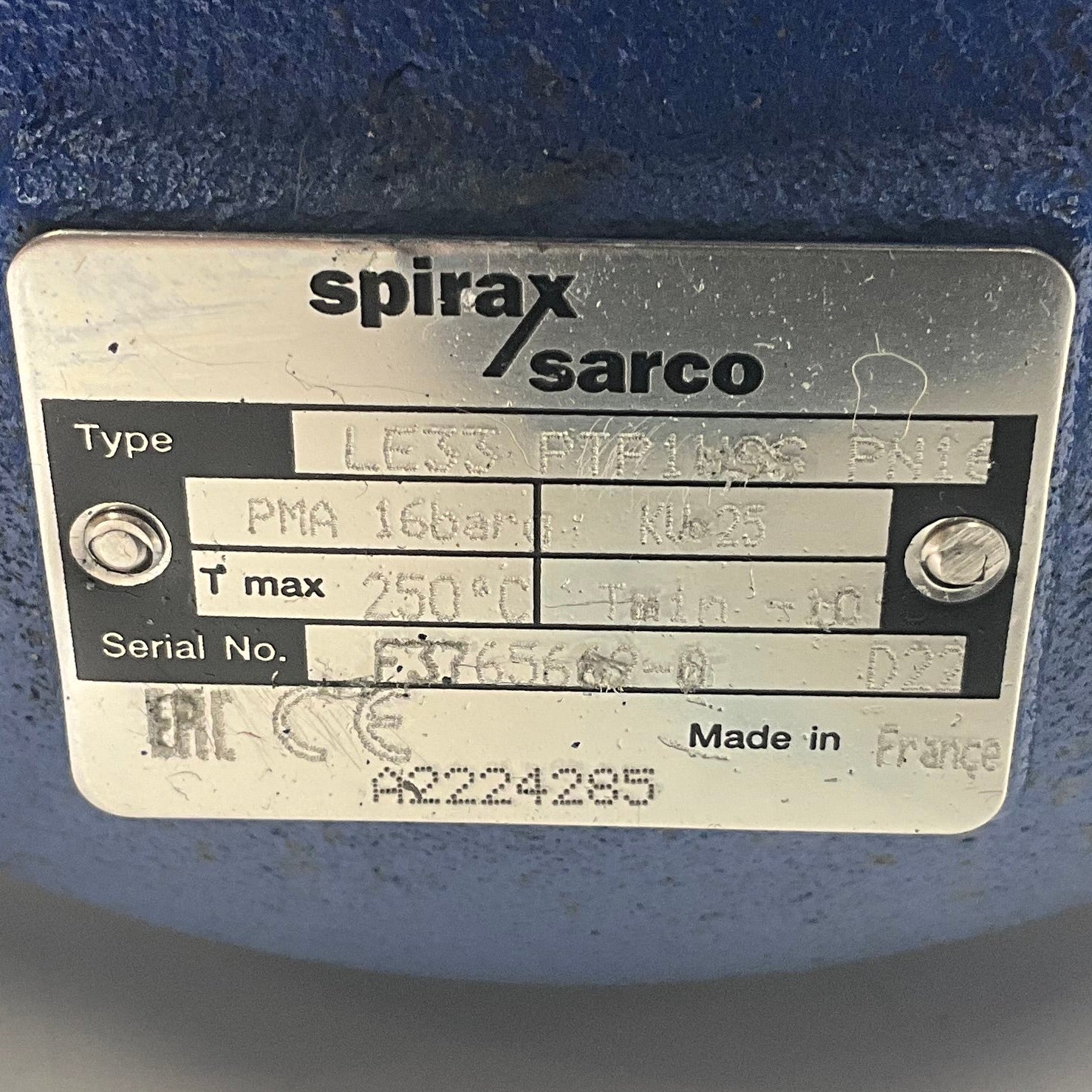 Spirax Sarco Pneumatic Actuator with Spiratrol Control Valve and Smart Positioner-Pneumatic Actuator with Control Valve and Smart Positioner-Used Industrial Parts