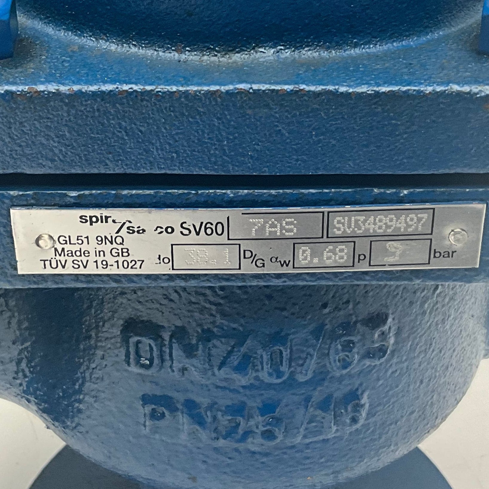 Spirax Sarco SV60 7AS Safety Valve-Safety Valve-Used Industrial Parts