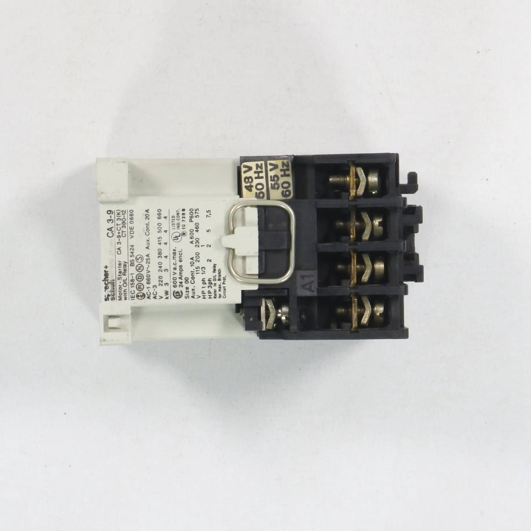 Sprecher + Schuh CA 3-9 + CT 3(K) Motor Starter/Contactor 48V-Motor Starter/Contactor-Used Industrial Parts