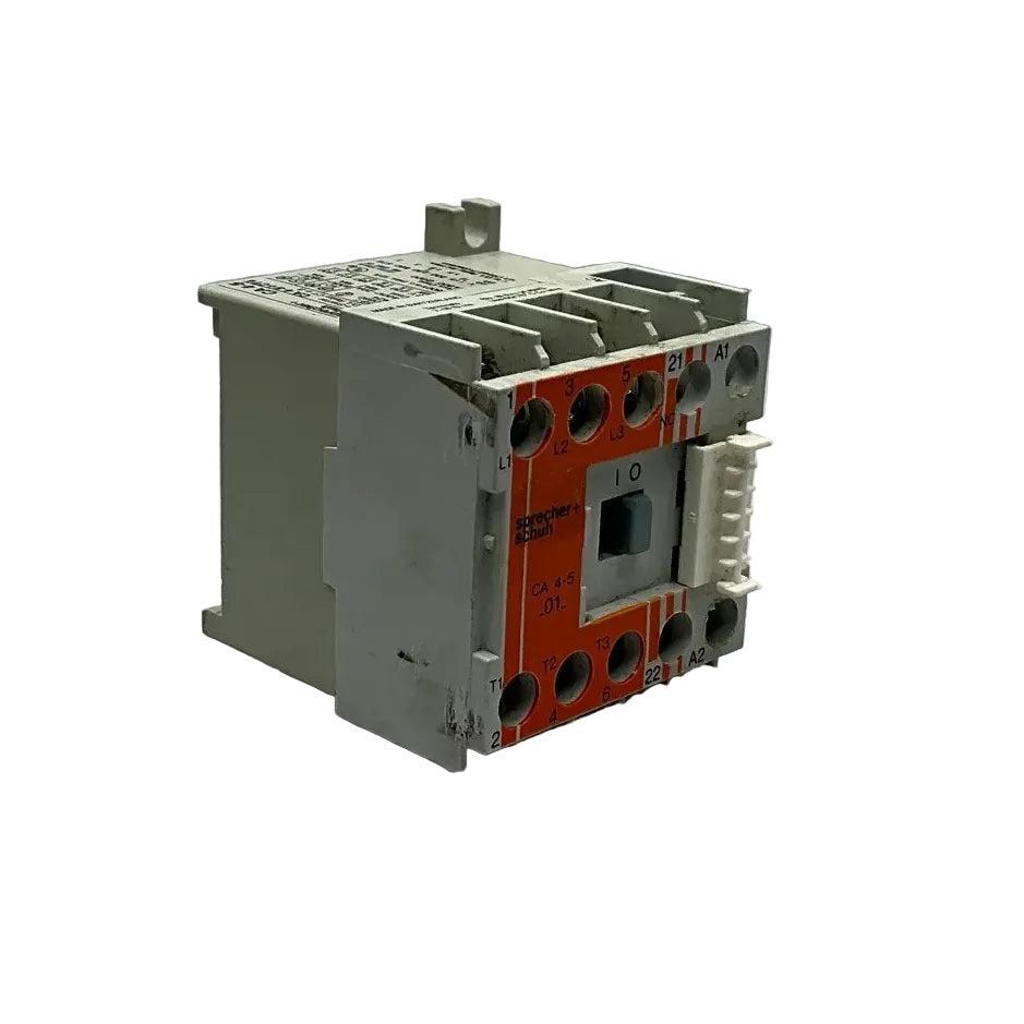 Sprecher + Schuh CA 4-5+CT4 Motor Starter with O/L Relay CT4-9-Motor Starter with O/L Relay-01-AB-03-11-09-6152430662663-Used Industrial Parts