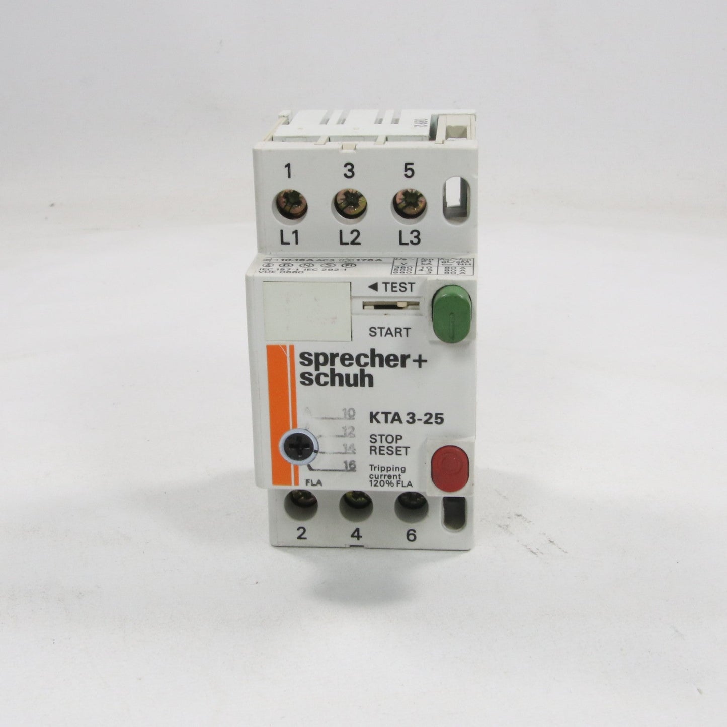 Sprecher + Schuh KTA 3-25 Motor Circuit Protector 10 - 16 A-Motor Circuit Protector-Used Industrial Parts