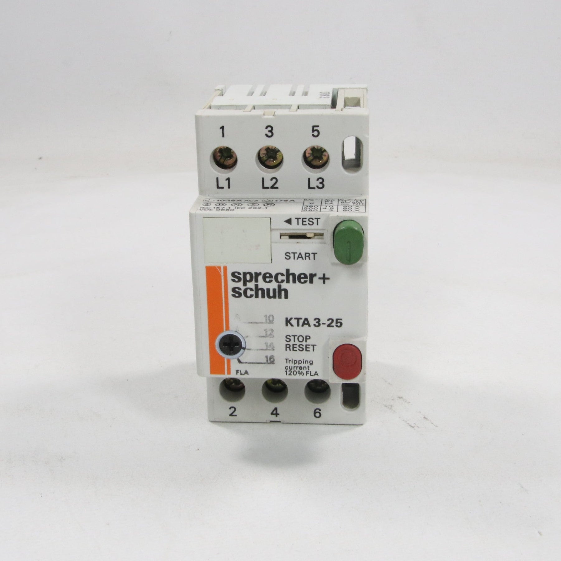 Sprecher + Schuh KTA 3-25 Motor Circuit Protector 10 - 16 A-Motor Circuit Protector-Used Industrial Parts