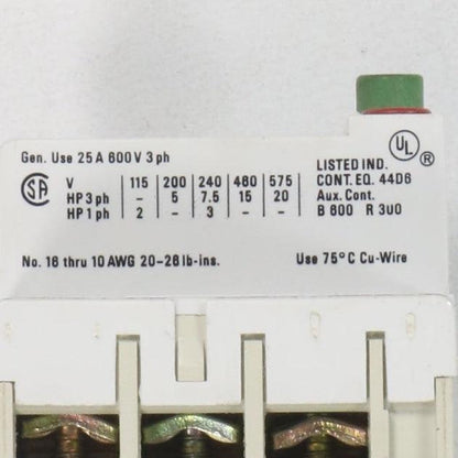 Sprecher + Schuh KTA 3-25 Motor Circuit Protector 10 - 16 A-Motor Circuit Protector-Used Industrial Parts
