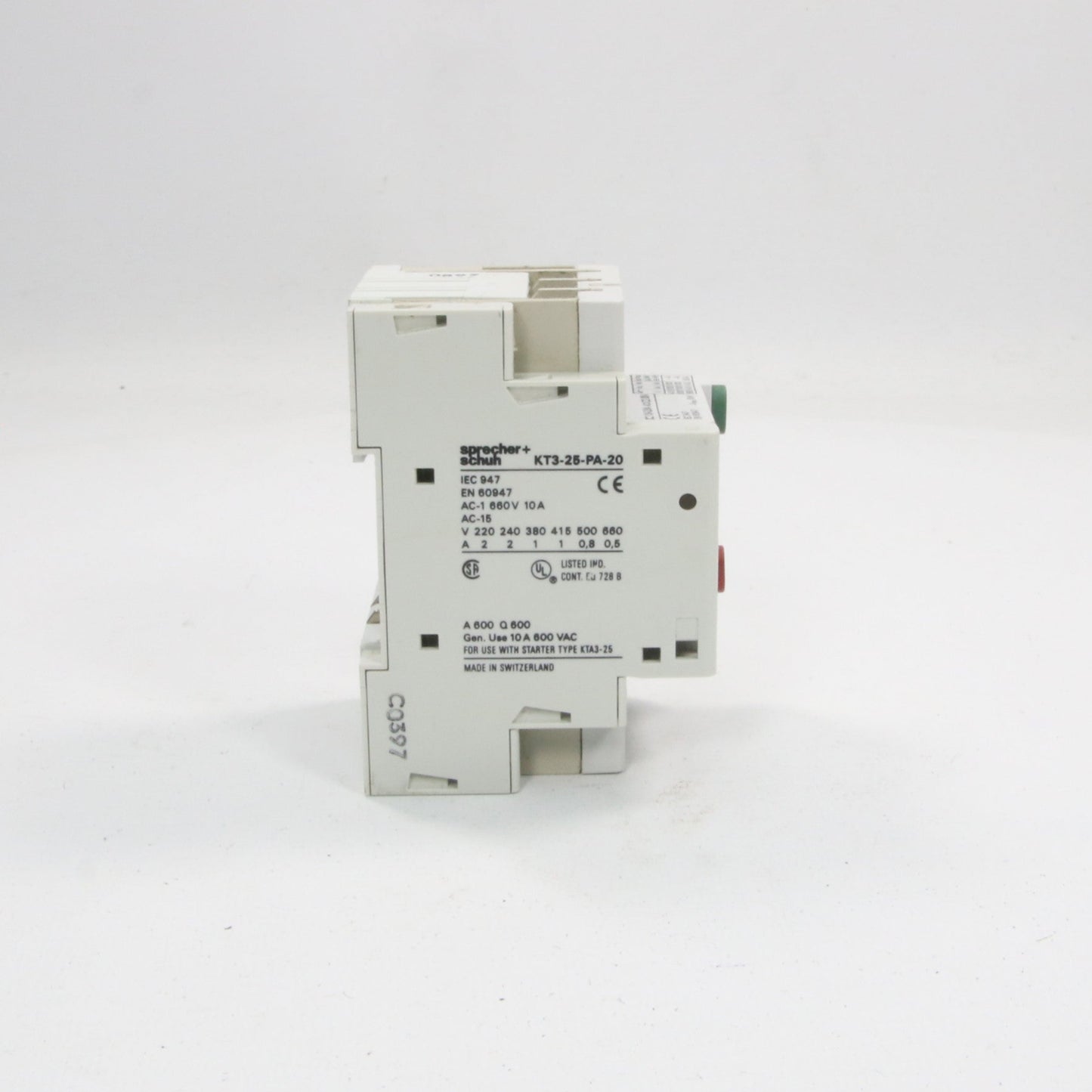 Sprecher + Schuh KTA 3-25 Motor Circuit Protector-Motor Circuit Protector-Used Industrial Parts