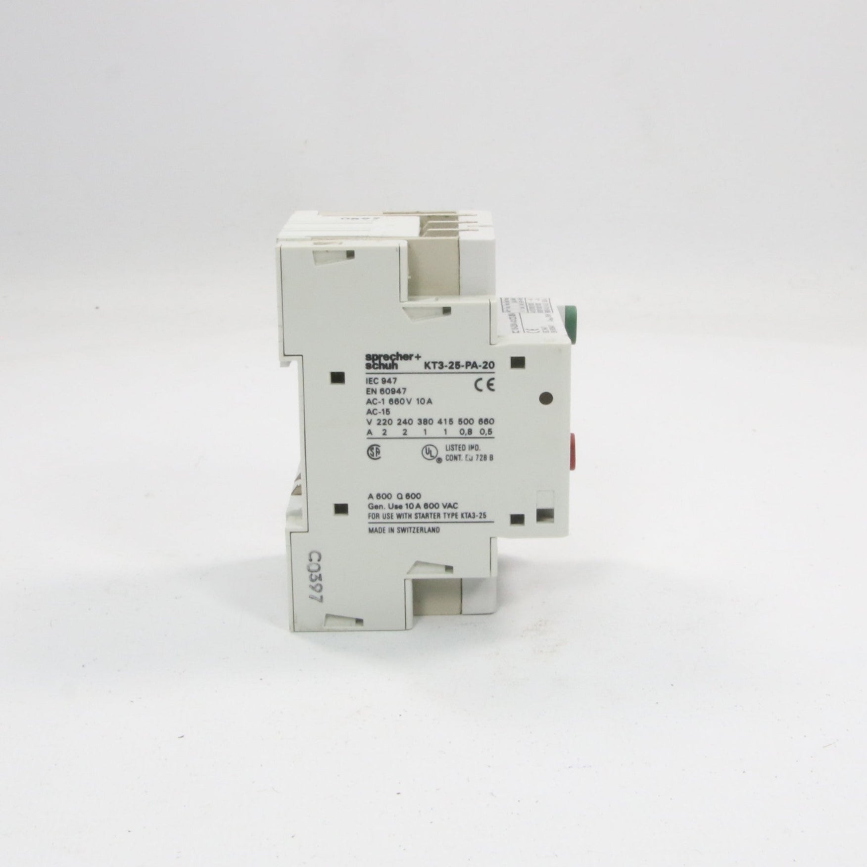 Sprecher + Schuh KTA 3-25 Motor Circuit Protector-Motor Circuit Protector-Used Industrial Parts