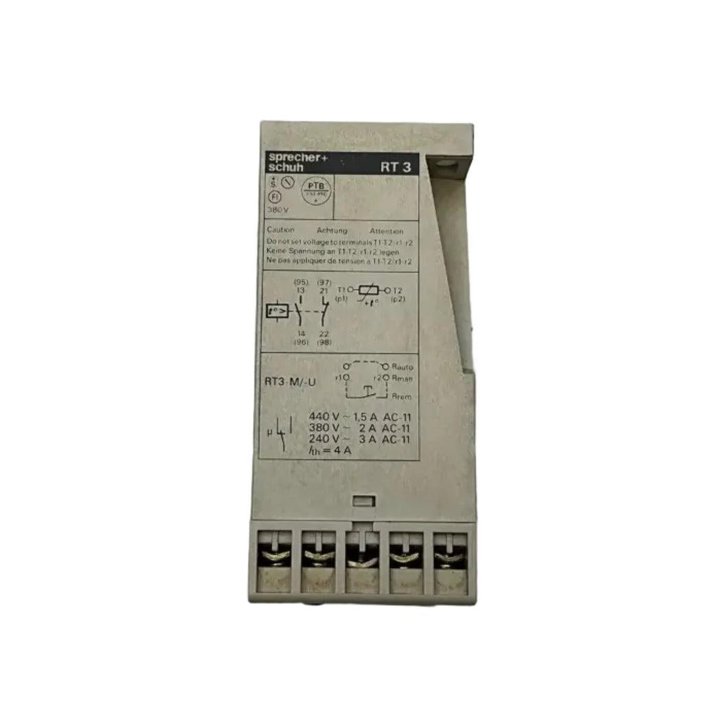 Sprecher +Schuh RT 3-M Thermistor Protection Relay - 11292-Thermistor Protection Relay-Used Industrial Parts
