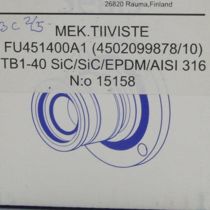 Sulzer TB1-40 Mechanical Seal-Mechanical Seal-Used Industrial Parts