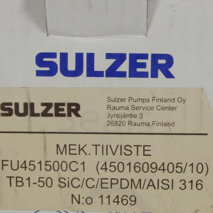 Sulzer TB1-50 Mechanical Seal-Mechanical Seal-Used Industrial Parts