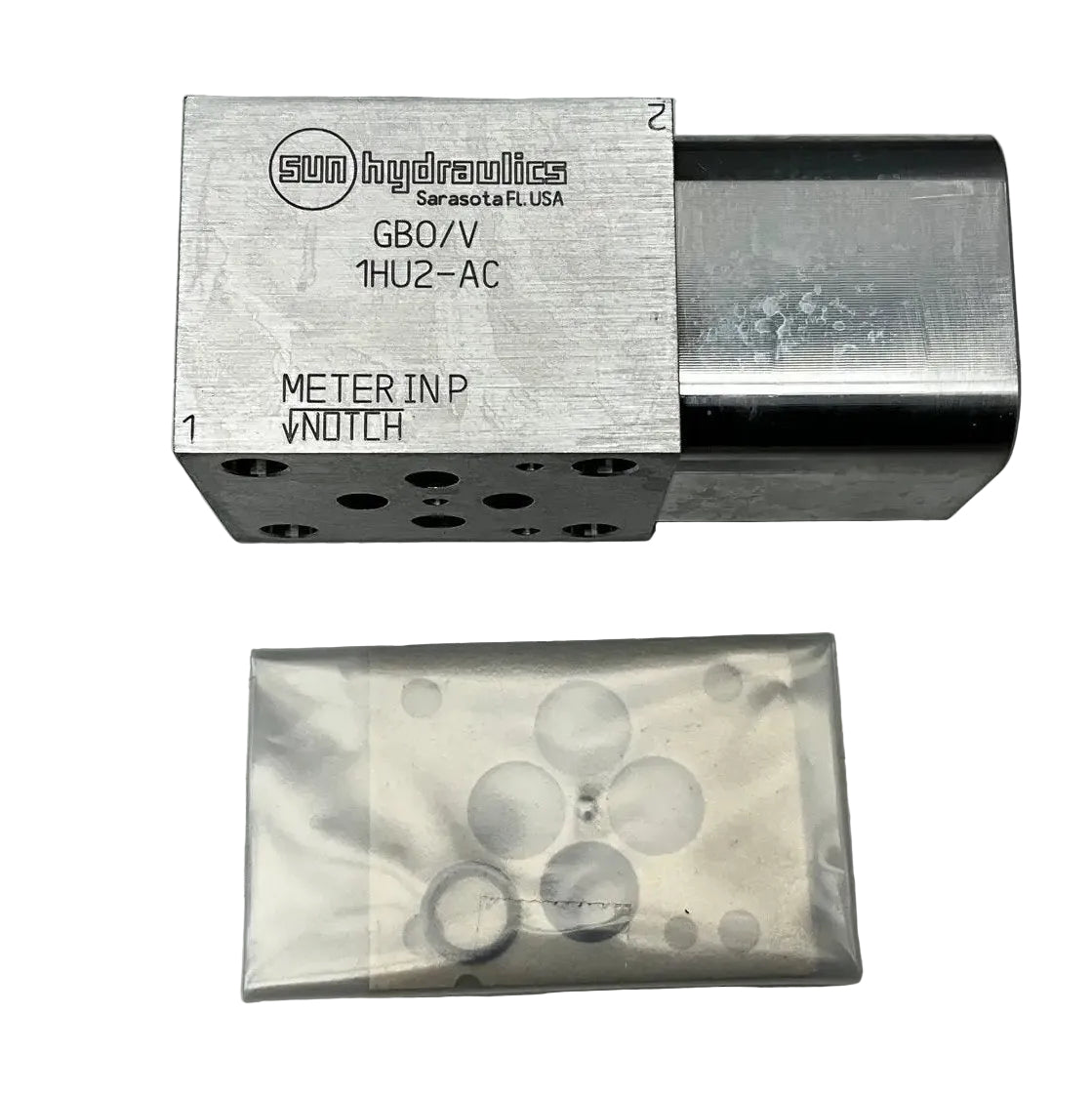 Sun Hydraulics GBO/V 1HU2-AC Hydraulic Manifold Block - DE-P0-035947-Hydraulic Manifold Block-Used Industrial Parts