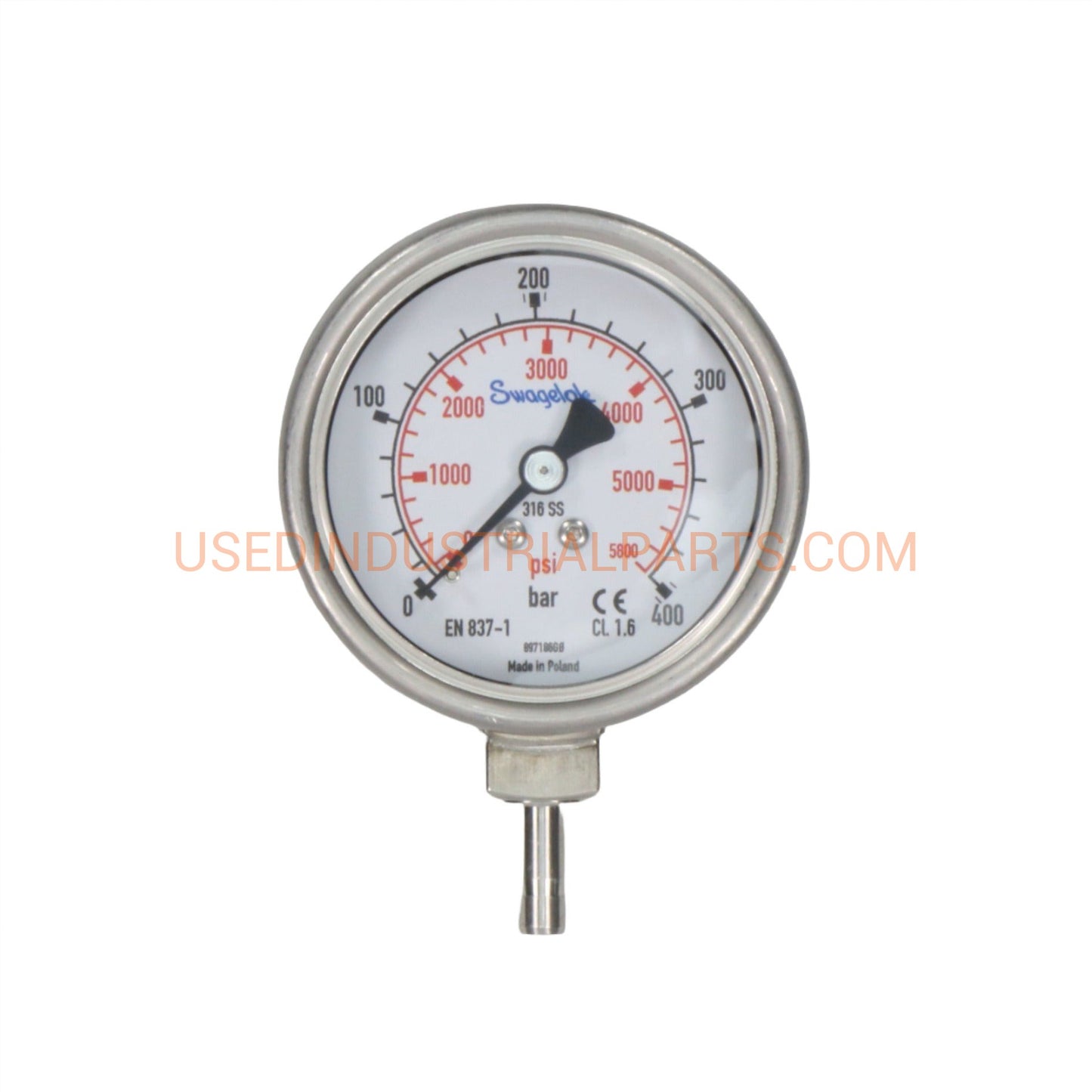 Swagelok PGI-63B-BG400-LASX Pressure Gauge-Pressure Gauge-DB-04-04-Used Industrial Parts