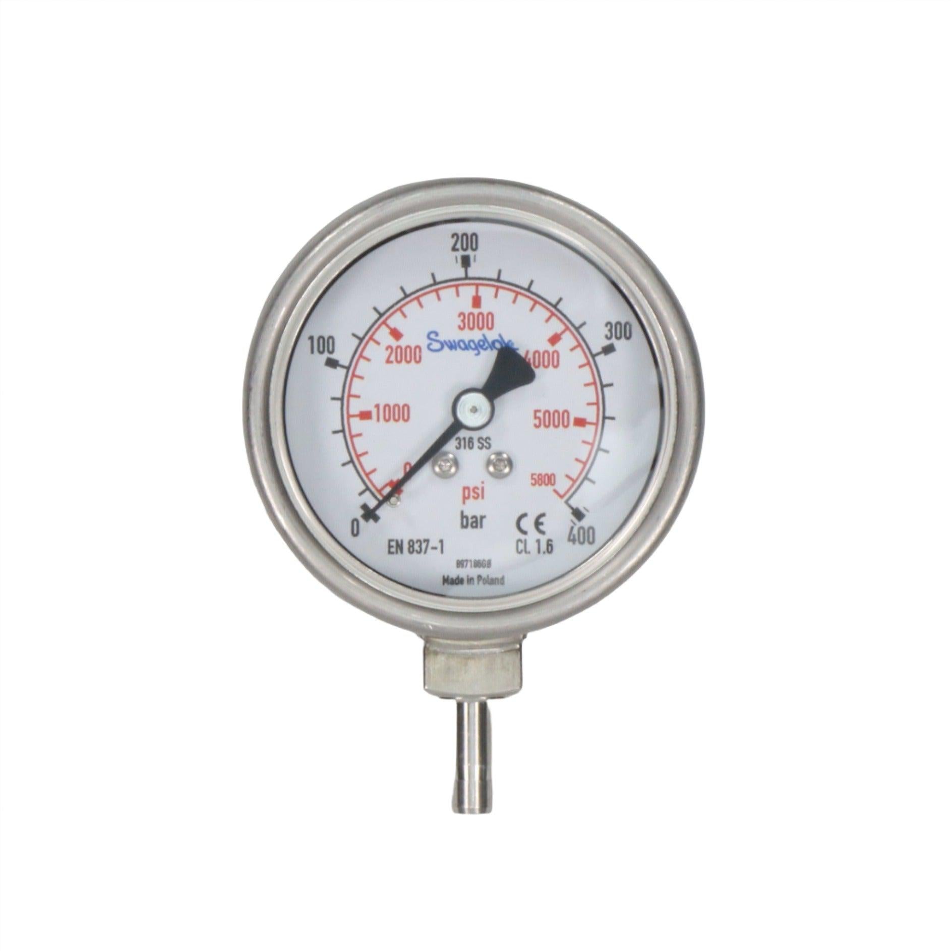 Swagelok PGI-63B-BG400-LASX Pressure Gauge-Pressure Gauge-Used Industrial Parts