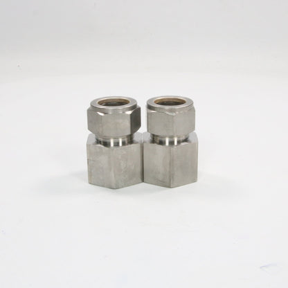 Swagelok SS-1210-7-12 Female Connector x 2-Female Connector-Used Industrial Parts
