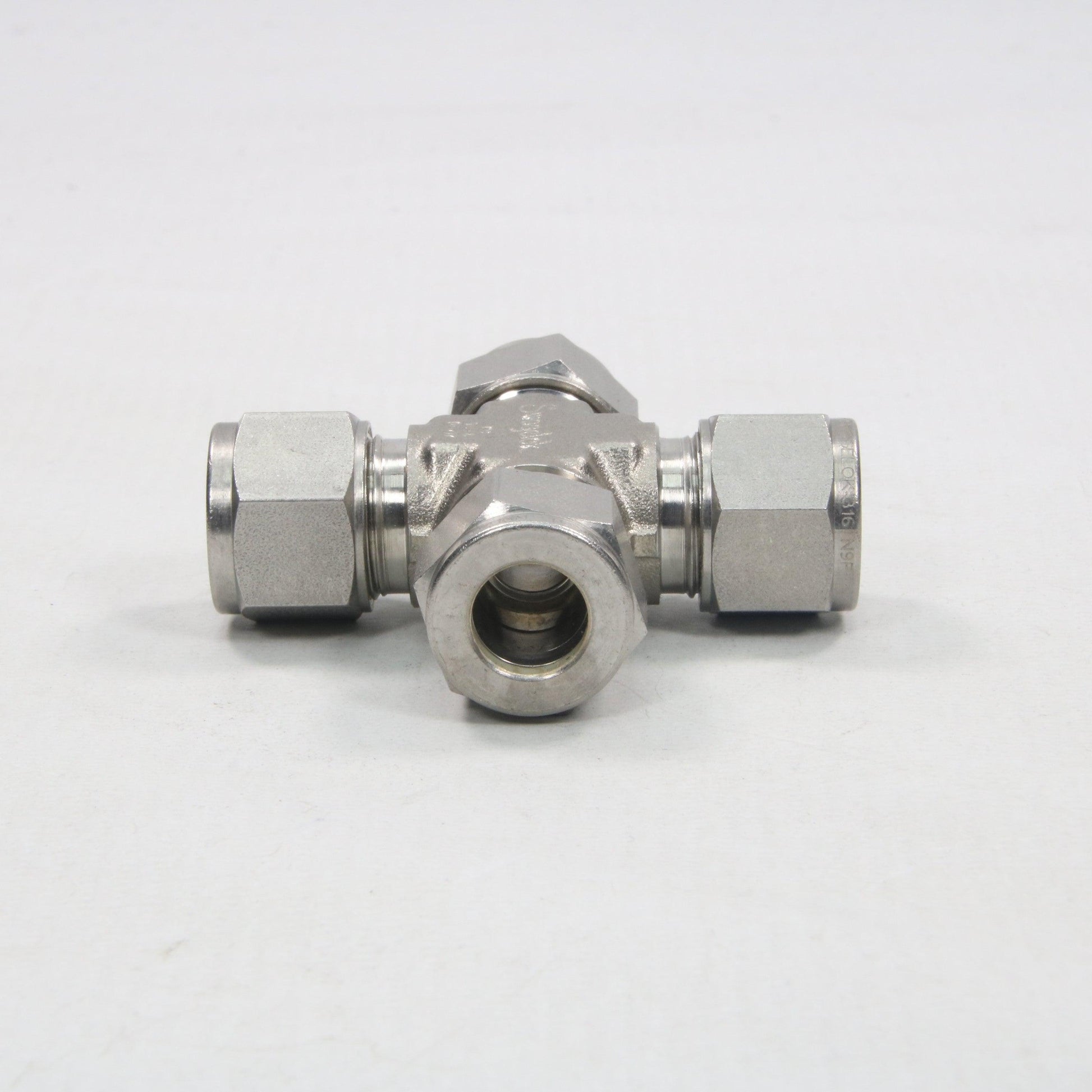 Swagelok SS 12M0 4 Union Cross Tube Fitting (2x)-Union Cross Pipe Connector-Used Industrial Parts