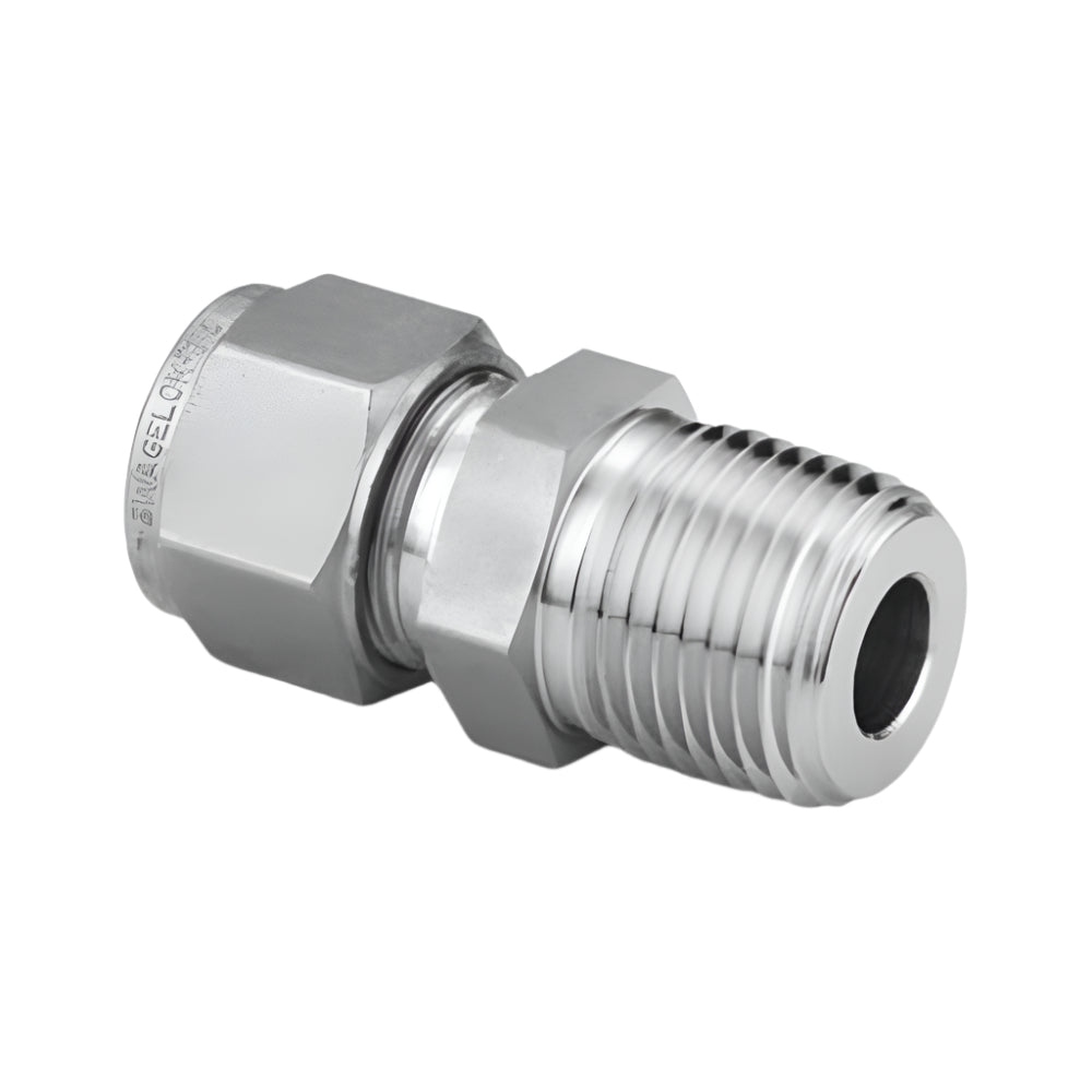 Swagelok SS-25M0-1-12 Male Connector x 2-Male Connector-BD-05-06-03-6152427317323-Used Industrial Parts