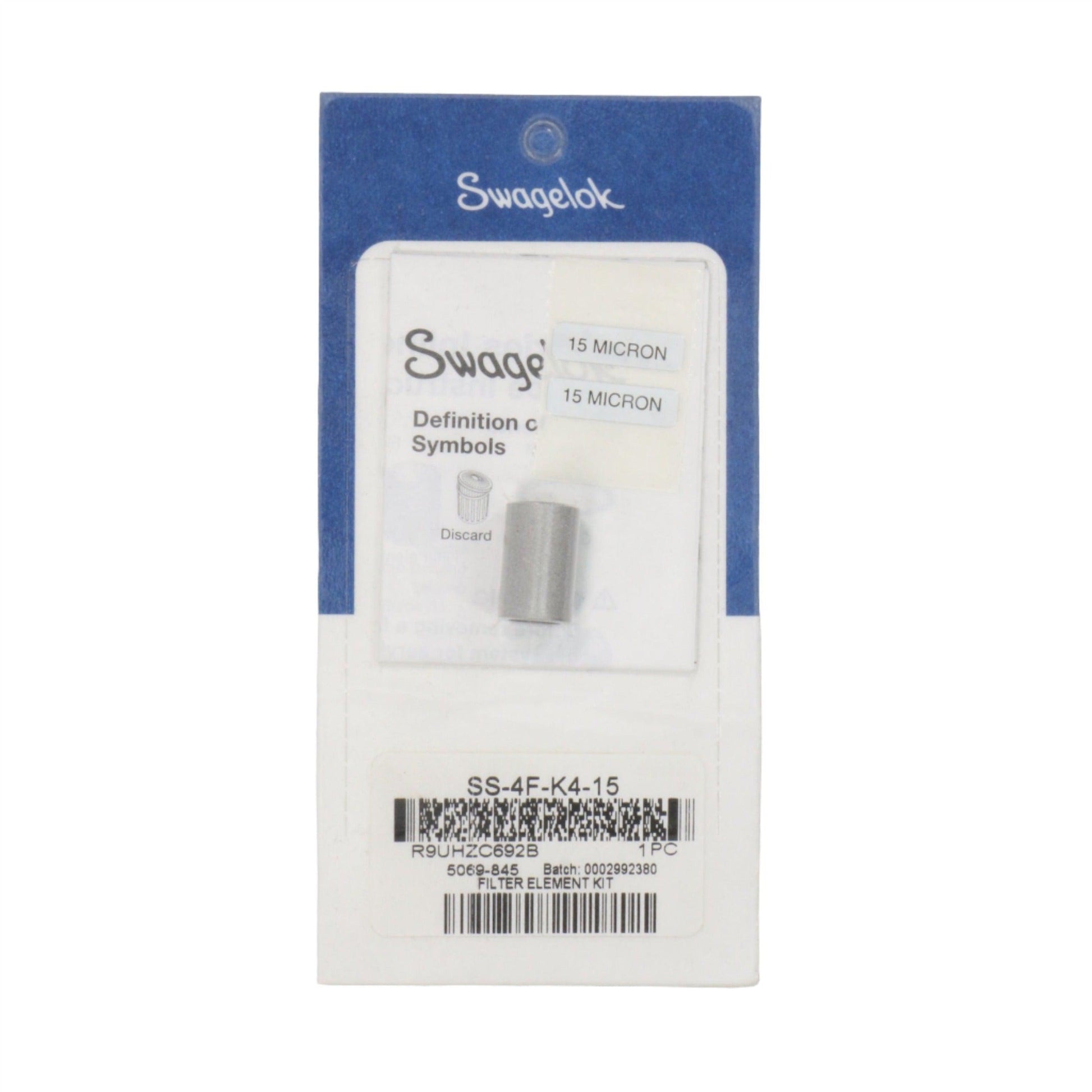 Swagelok SS-4F-K4-15 Filter Element Kit-Particulate Filter-Used Industrial Parts