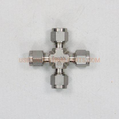 Swagelok SS 6M0 4 Union Cross Tube Fitting (6x)-Union Cross Pipe Connector-BC-05-03-04-Used Industrial Parts