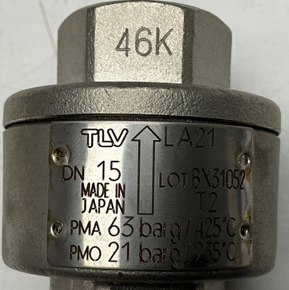 TLV LA21 Thermostatic Steam Air Vent-Thermostatic Steam Air Vent-Used Industrial Parts