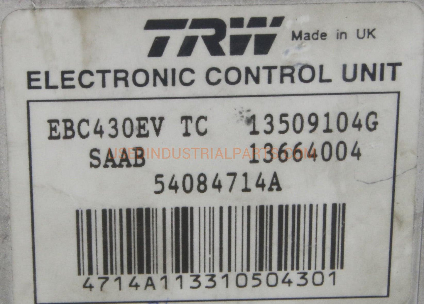 TRW Electronic Control Unit EBC430EV TC-Electronic Control Unit-AC-04-03-Used Industrial Parts