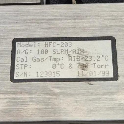 Teledyne Hastings Instruments HFC-203 Mass Flow Controller-Mass Flow Controller-Used Industrial Parts
