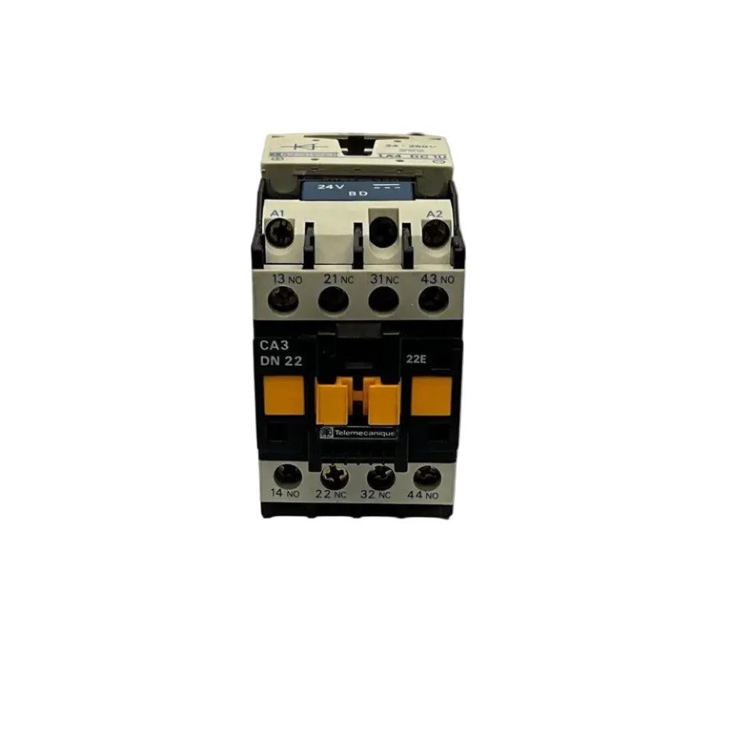 Telemecanique CA3 DN22 24v Contactor-DC Operated Control Relay / Auxiliary Contactor-Used Industrial Parts