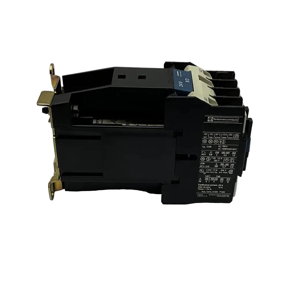 Telemecanique LP1 D12 10 24v Contactor-DC Operated Non-Reversing Power Contactor-Used Industrial Parts