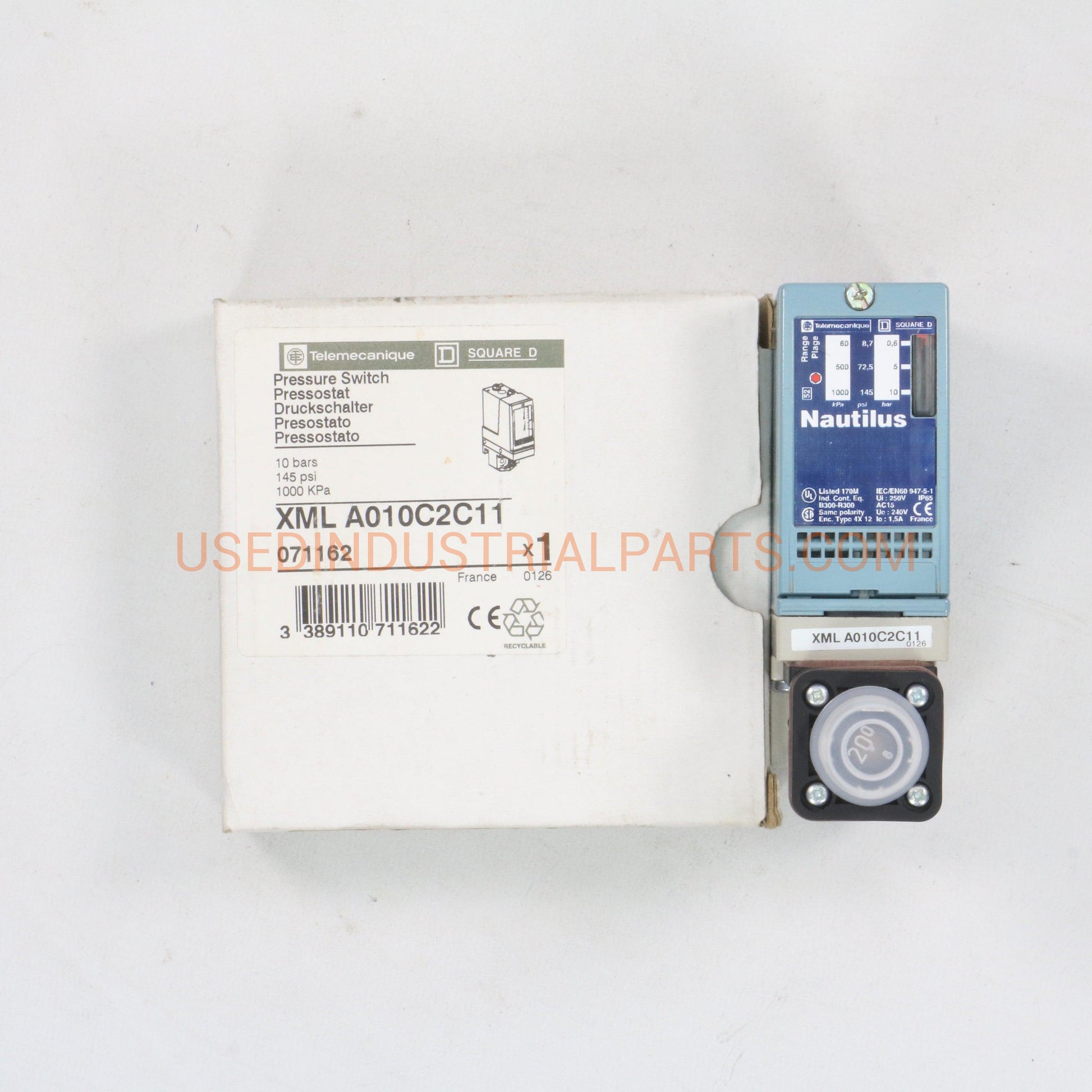 Telemecanique Nautilus XML A010C2C11 Pressure Switch-Pressure Switch-AA-05-04-Used Industrial Parts