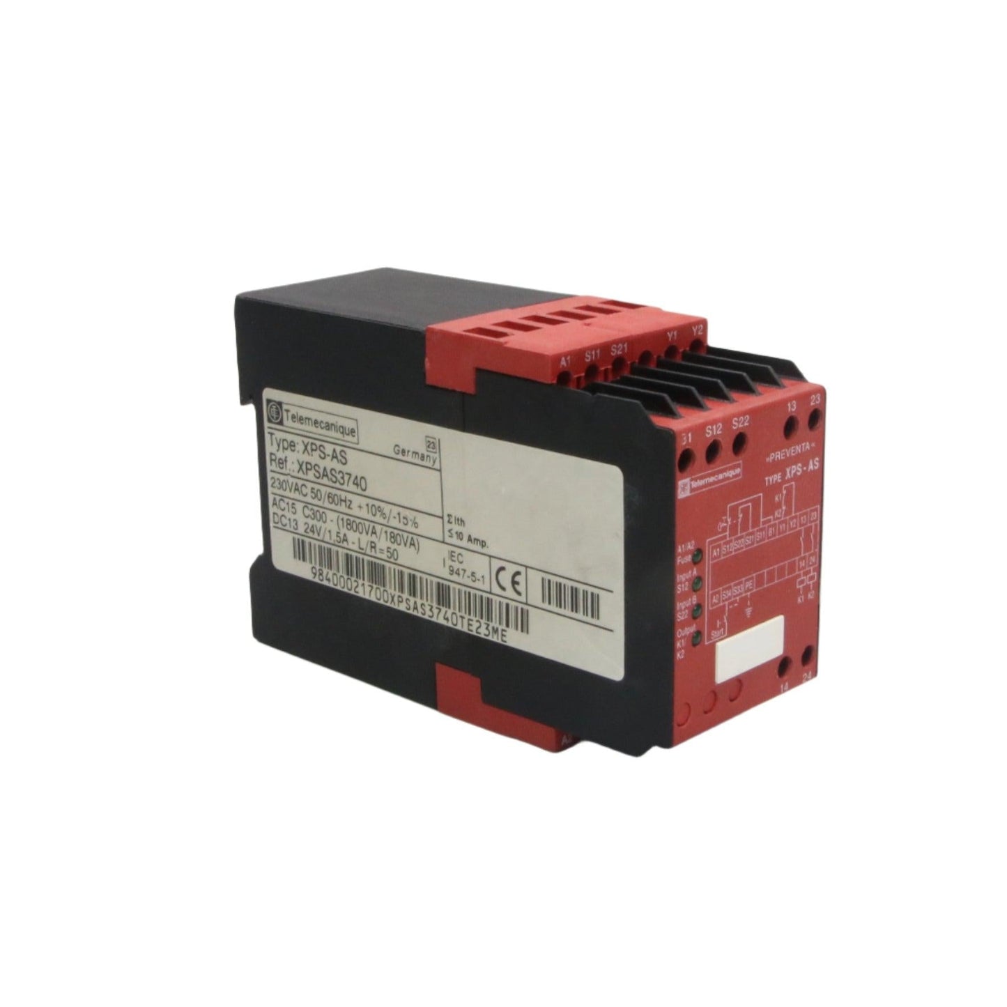 Telemecanique Preventa XPS AS Safety Relay 3740-Safety Relay-Used Industrial Parts