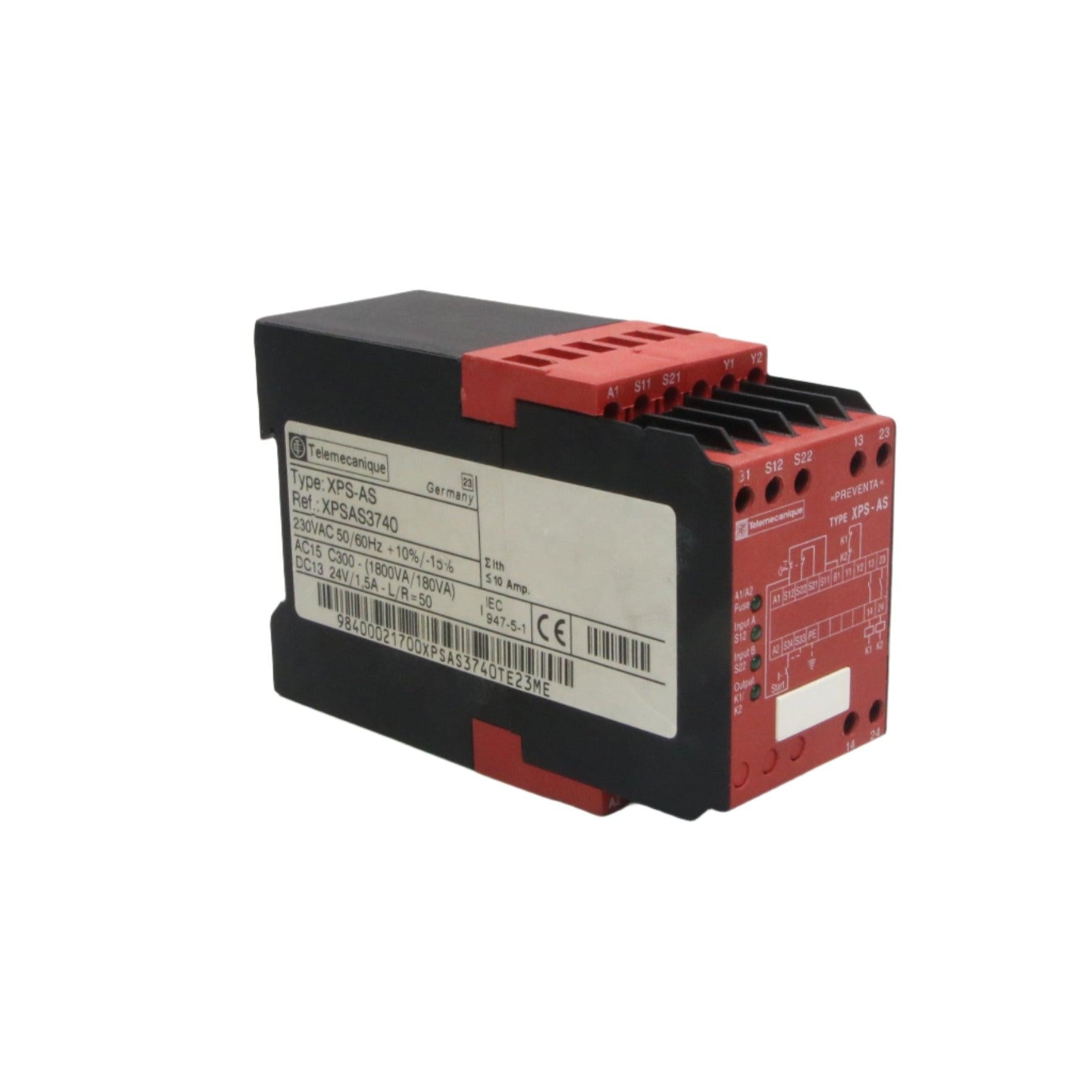 Telemecanique Preventa XPS AS Safety Relay 3740-Safety Relay-Used Industrial Parts