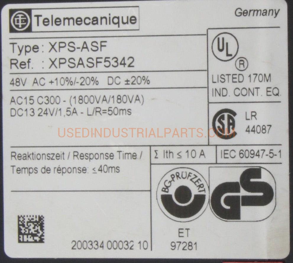 Telemecanique Preventa XPS-ASF Safety Relay 5342-Safety Relay-AB-07-04-Used Industrial Parts