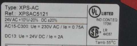 Image of Telemecanique Preventa XPSAC5121 Safety Relay-Safety Relay-AE-04-05-06-Used Industrial Parts