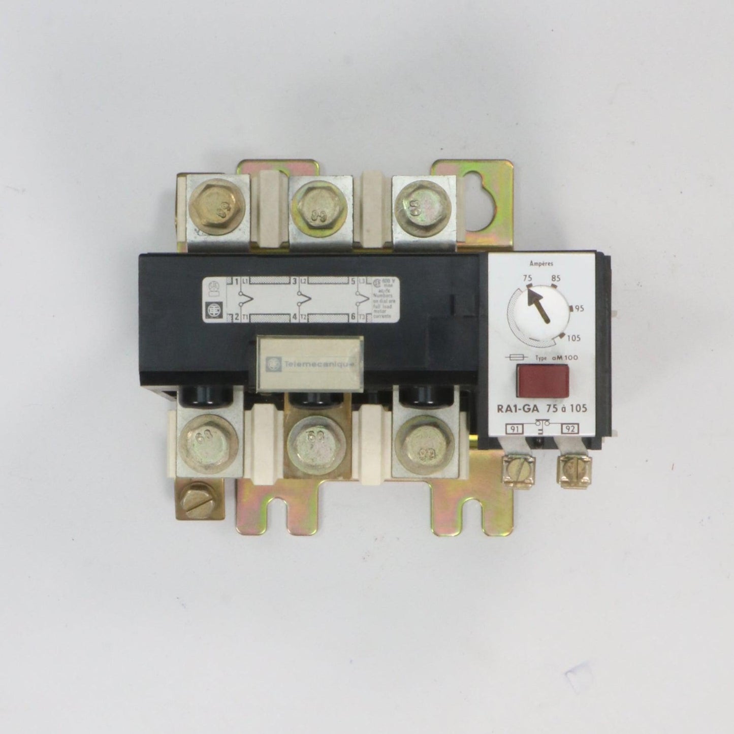 Telemecanique RA1 GA 75 105 Adjustable Overload Relay-Adjustable Overload Relay-Used Industrial Parts