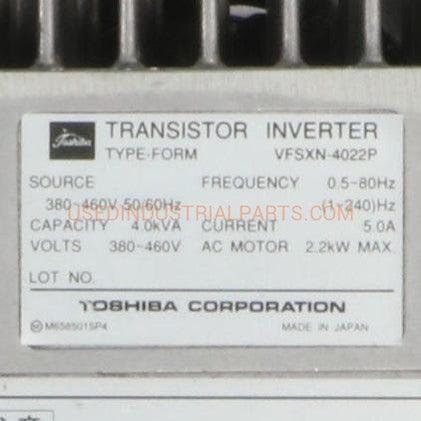 Toshiba Amkavert VFSXN 4022P Transistor Inverter-Transistor Inverter-CA-07-05-05-Used Industrial Parts