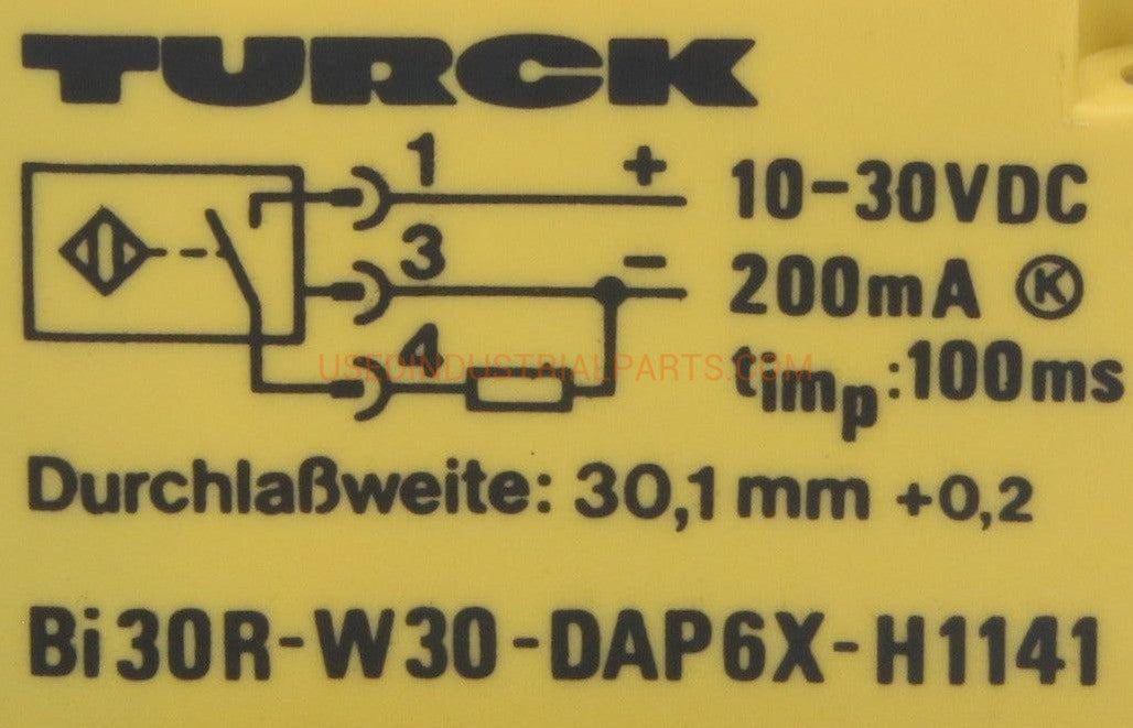 Turck Bi30R W30 DAP6X H1141 Ring Sensor-Ring Sensor-AB-05-02-Used Industrial Parts