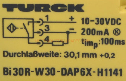 Turck Bi30R W30 DAP6X H1141 Ring Sensor-Ring Sensor-AB-05-02-Used Industrial Parts