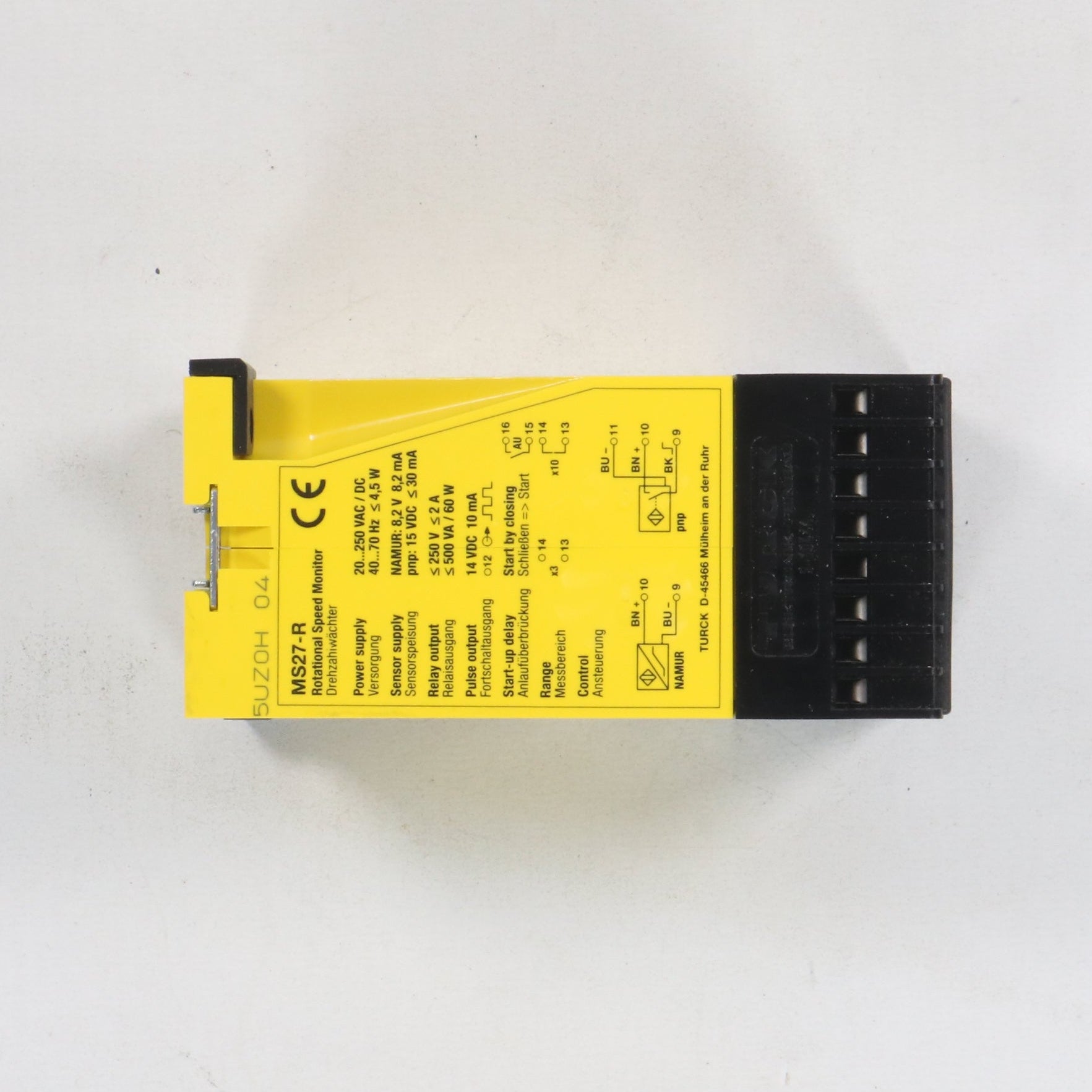 Turck MS27-R Rotational Speed Monitor-Rotational Speed Monitor-Used Industrial Parts