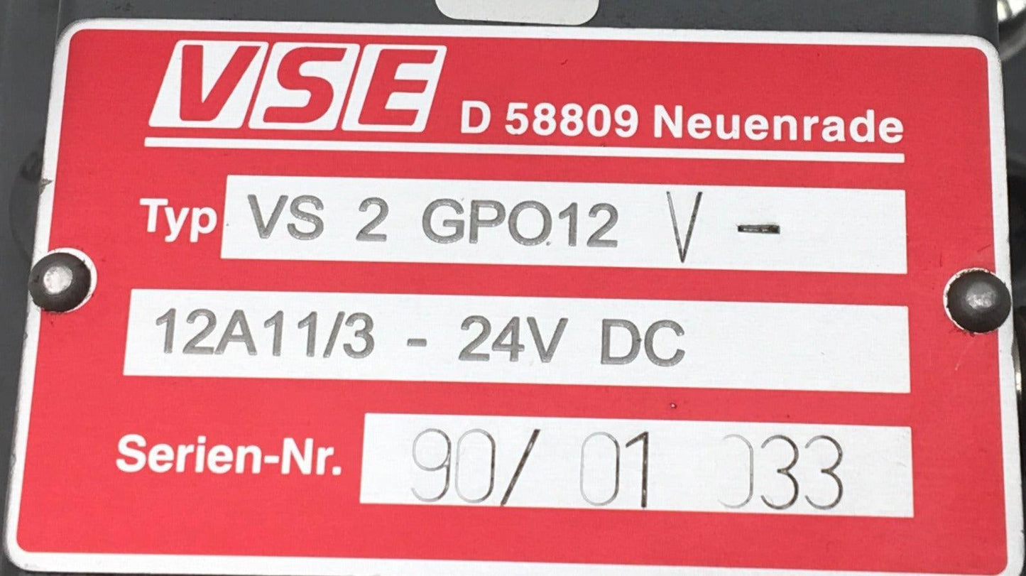 VSE VS 2 GPO12 Flow Meter-Flow Meter-Used Industrial Parts