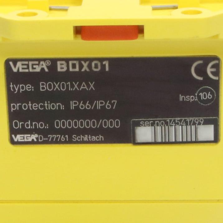 Vega BOX01 XAX Sensor Terminal Housing-Sensor Terminal Housing-Used Industrial Parts