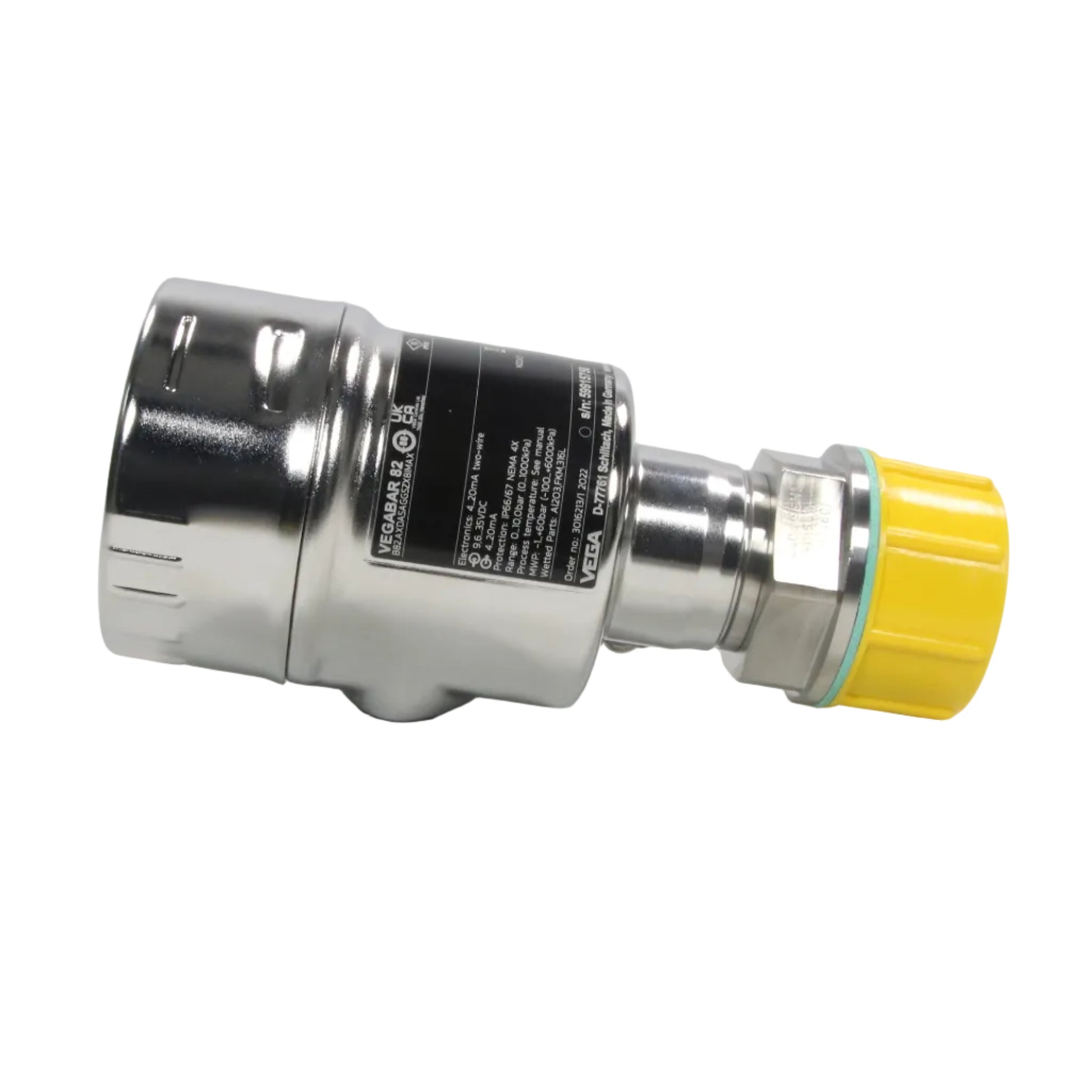 Vega Vegabar 82 Pressure Transmitter - B82.AXDASAGGSZX8IMAX-Pressure Transmitter with Display-Used Industrial Parts