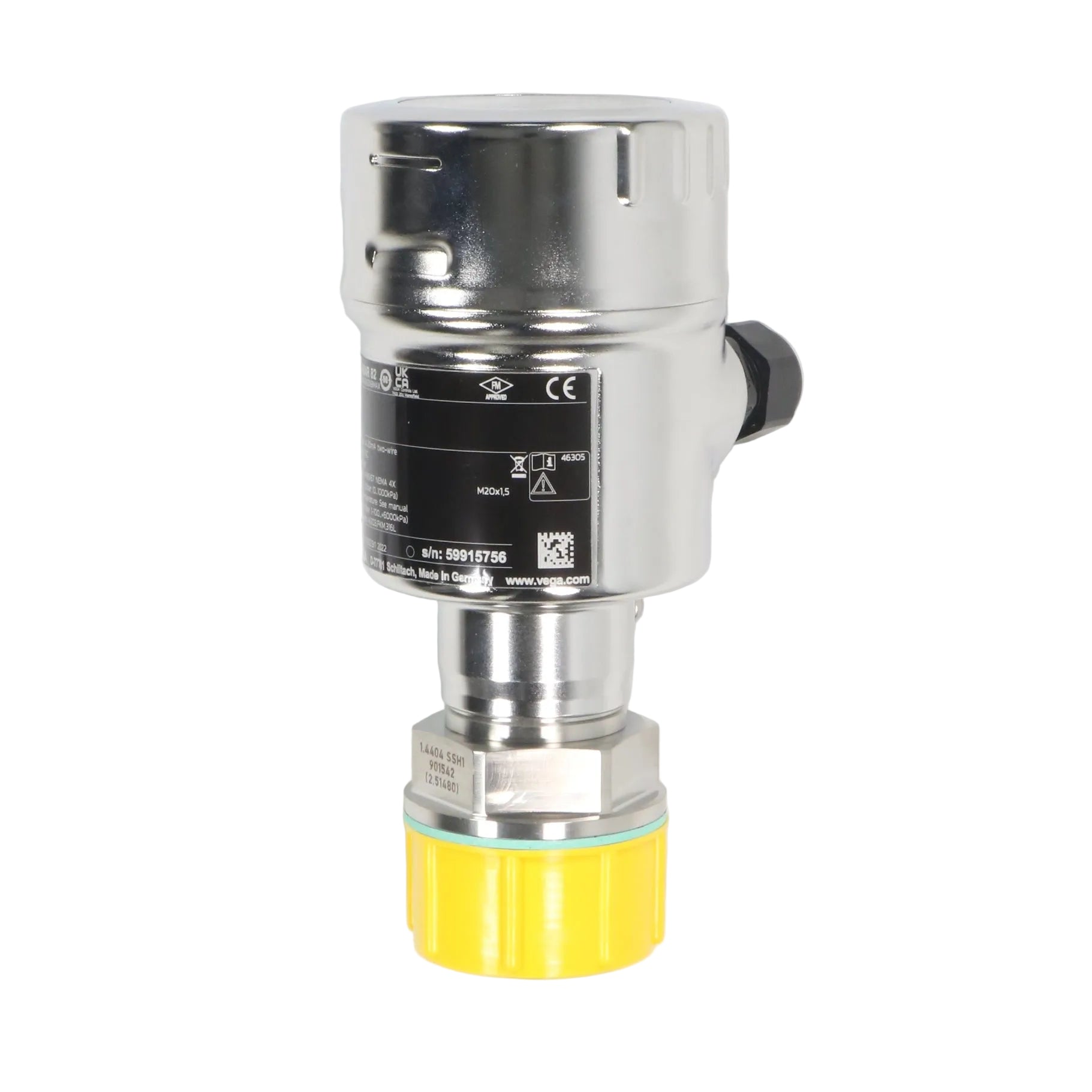 Vega Vegabar 82 Pressure Transmitter - B82.AXDASAGGSZX8IMAX-Pressure Transmitter with Display-Used Industrial Parts