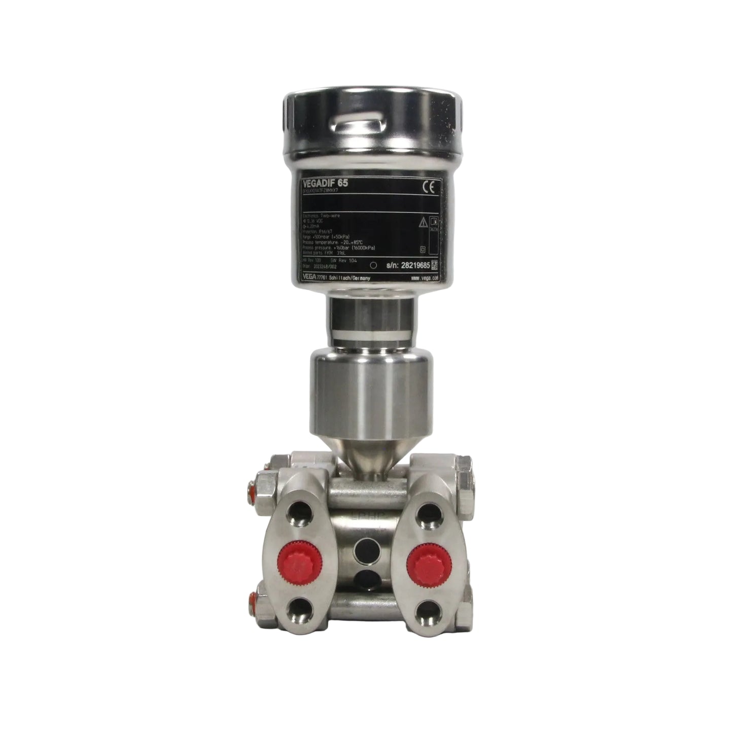 Vega Vegadif 65 Differential Pressure Transmitter - DF65.XXD1A7FZ8MXX7-Differential Pressure Transmitter-Used Industrial Parts
