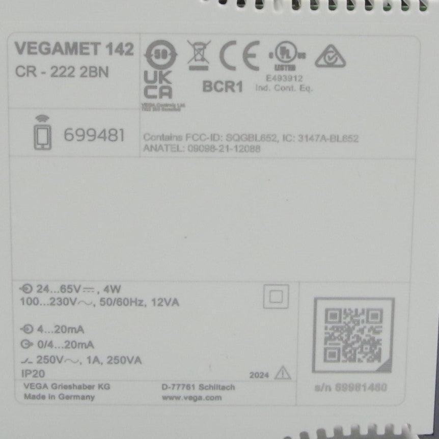 Vega Vegamet 142 Compact Controller-Compact Controller-Used Industrial Parts