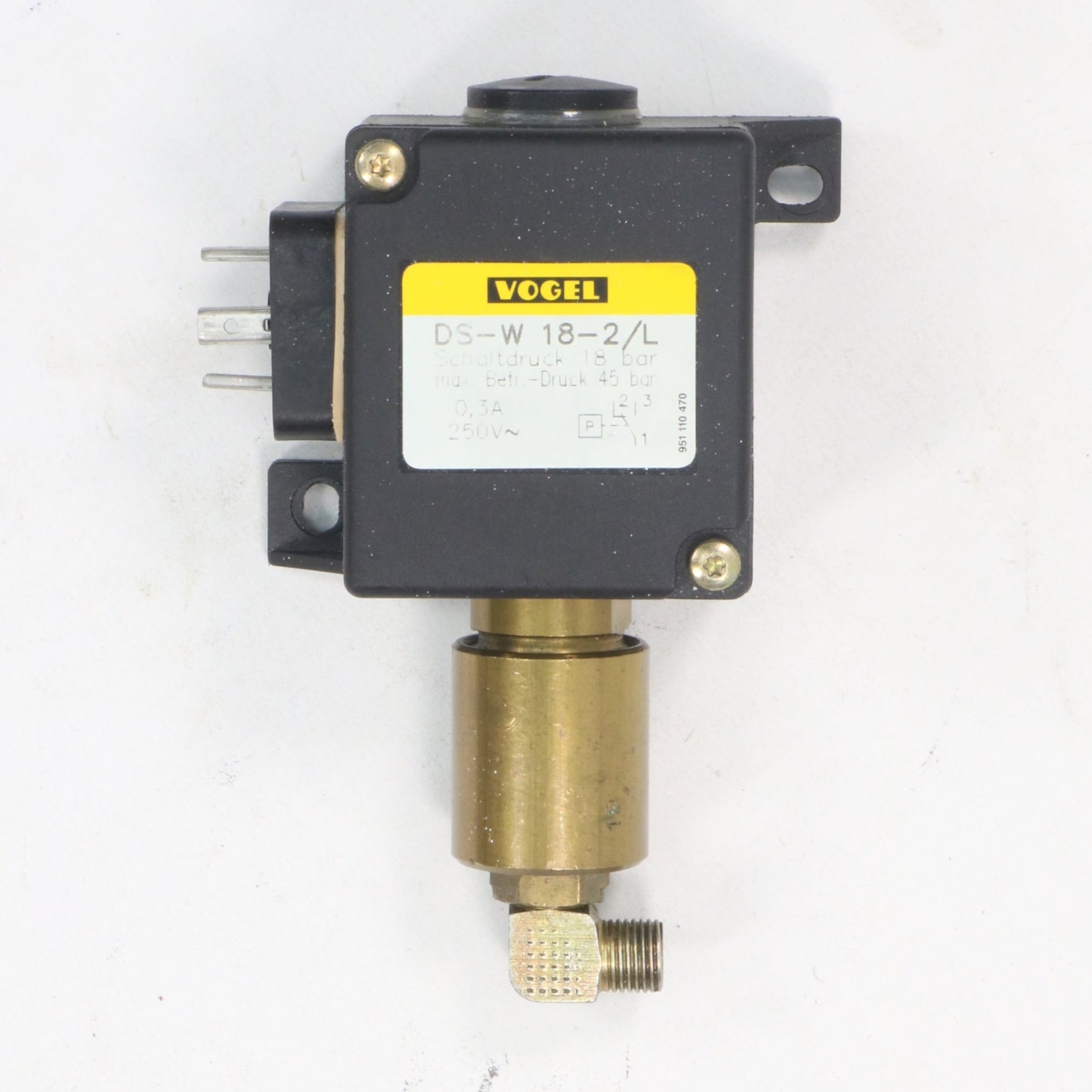 Vogel DS-W 18-2/L Pressure Switch-Pressure Switch-Used Industrial Parts