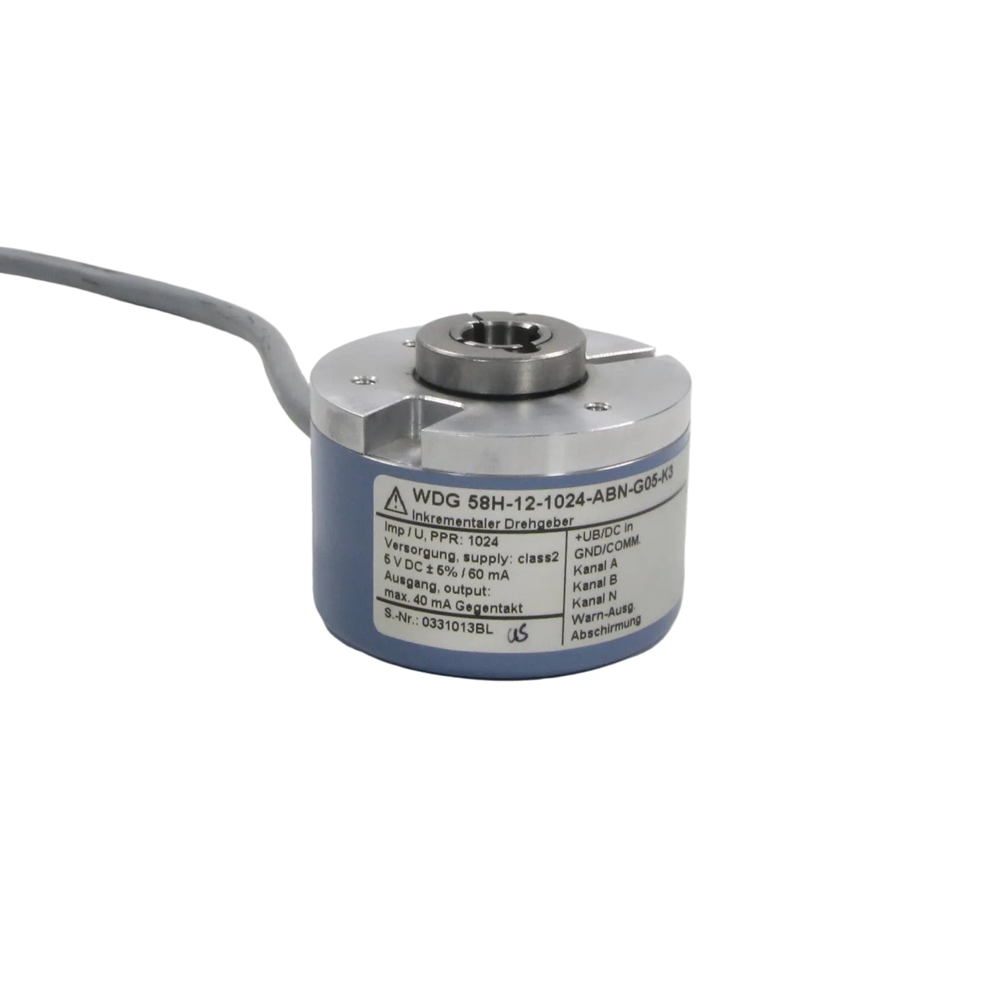 Wachendorff Elektronik WDG 58H-12-1024-ABN-G05-K3 Rotary Pulse Encoder-Rotary Pulse Encoder-CD-03-03-02-6152429364394-Used Industrial Parts