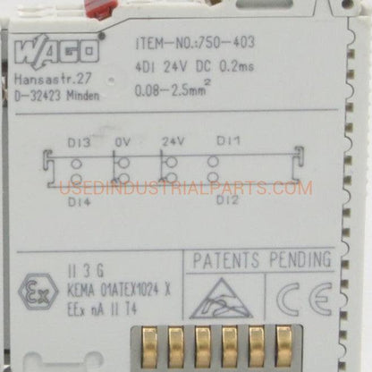 Wago 750 403 Digital Input Module-Digital Input Module-CA-06-06-04-Used Industrial Parts