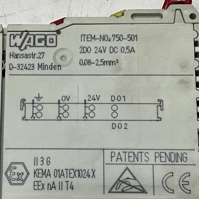 Wago 750-501 Digital Output Module-Digital Output Module-Used Industrial Parts