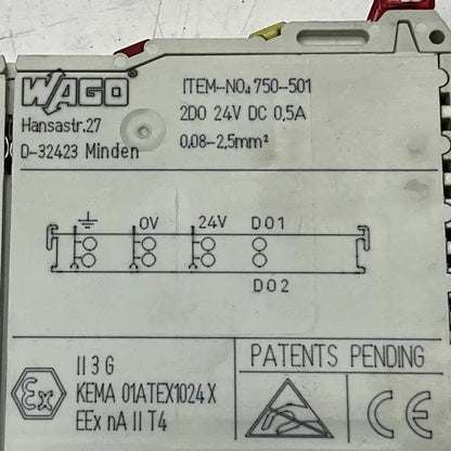 Wago 750-501 Digital Output Module-Digital Output Module-Used Industrial Parts