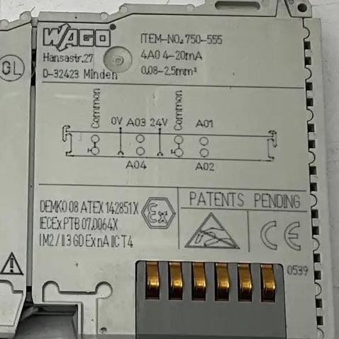 Wago 750-555 Analog Output Module-Analog Output Module-Used Industrial Parts